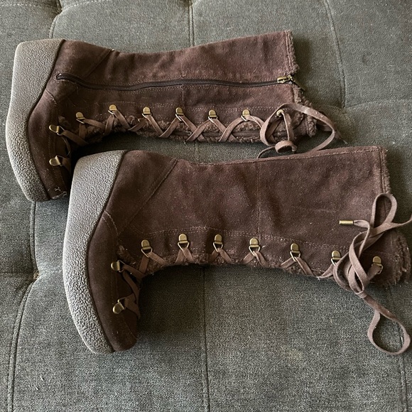 Raleigh women’s boots brown . Leather uppers size 5.5 - Picture 3 of 7